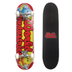Skateboard pour Enfants Planche à roulettes en Bois Mini Planche à  roulettes pour garçon Fille 4 5 6 7 8 Ans Taille 43x13 cm n 4 Roues  silencieuses Jeu Jouet intérieur extérieur