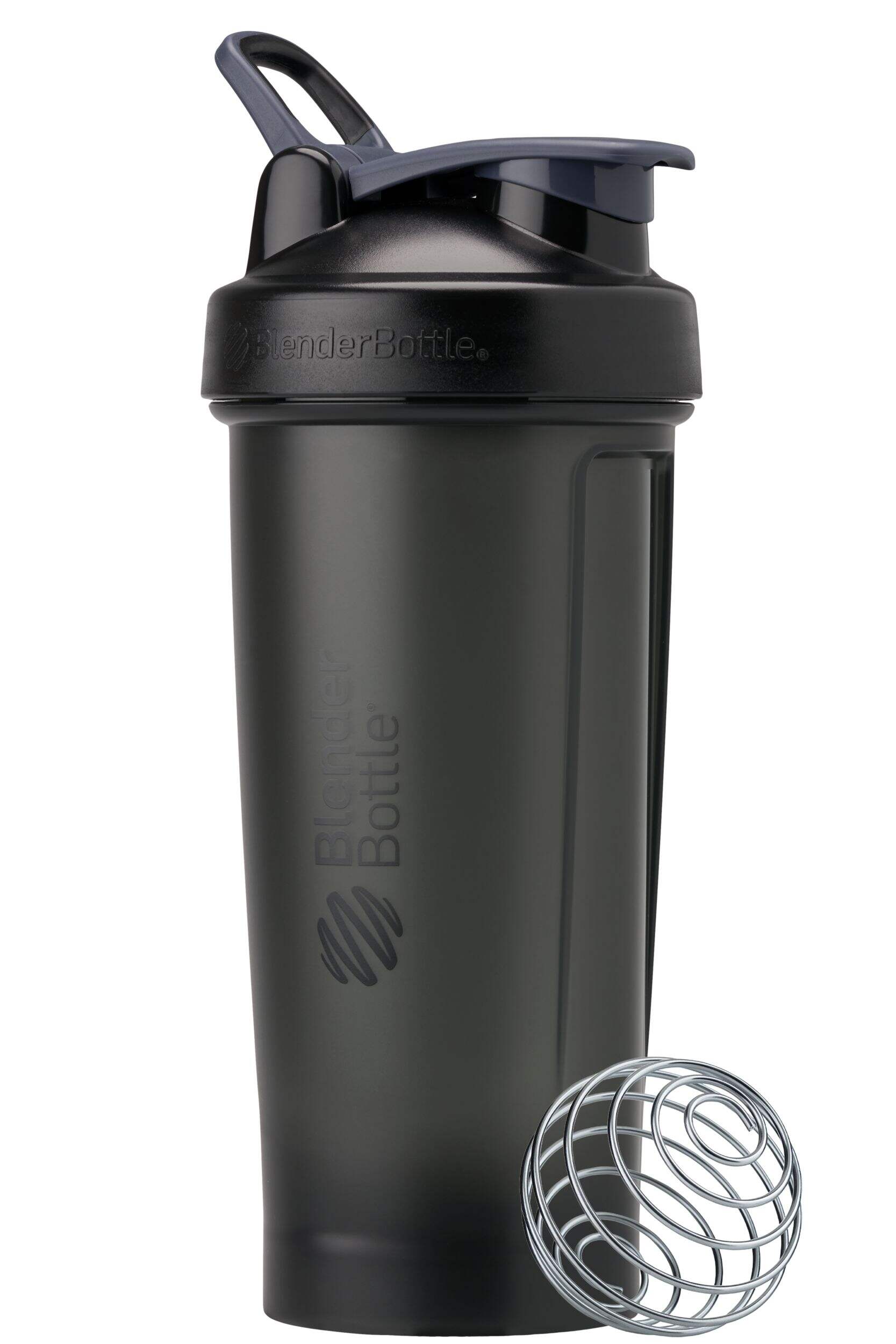 BlenderBottle Pro or Classic V2 Shaker Bottle, Black, 28-oz Front_Angled_Right