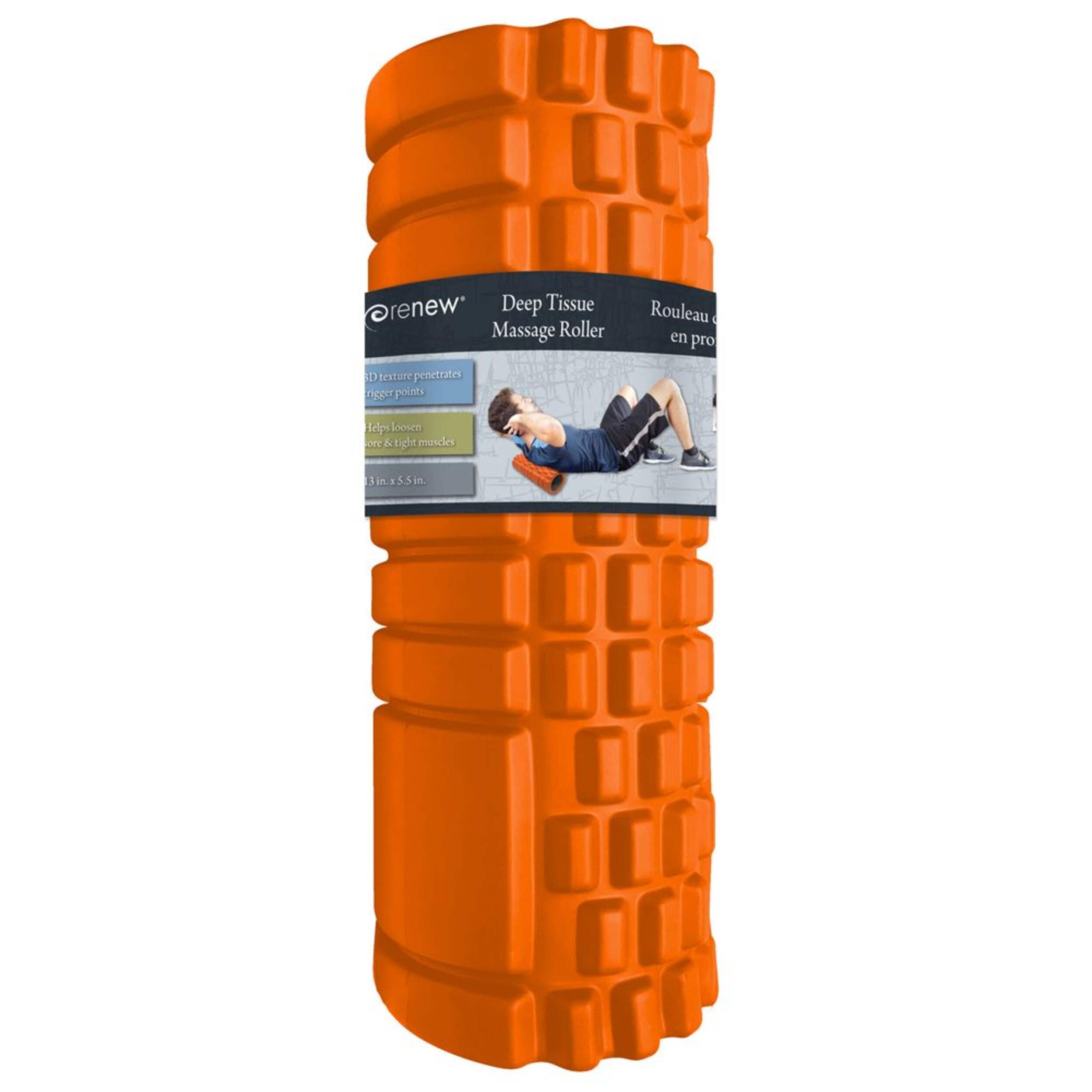 Renew Deep Tissue Foam Roller, 13-in Front_Angled_Right