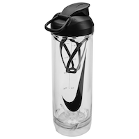 Nike TR Recharge 2.0 Shaker Bottle, Clear/Black, 24-oz Front_Three_Fourths_Angled_Left