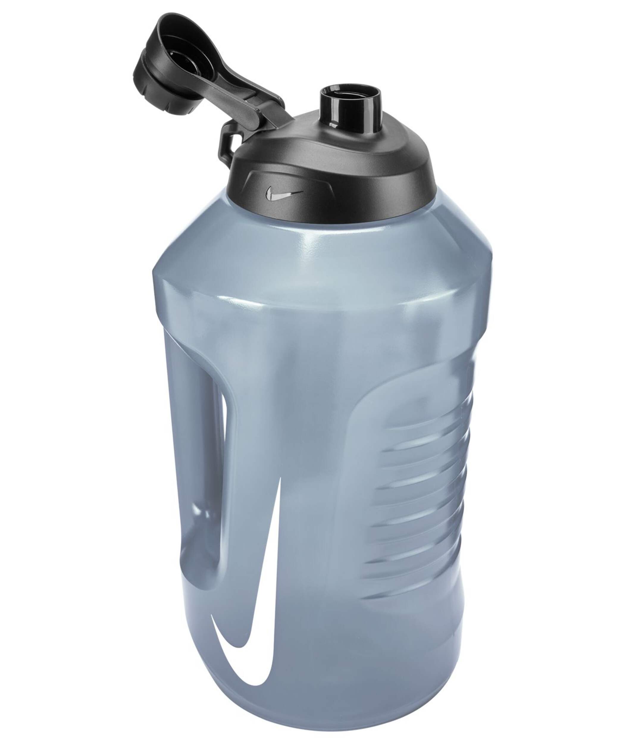 Bidon à eau Nike Super, anthracite/noir/blanc, 128 oz Front_Angled_Right