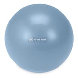 Gaiam Pilates Mini Ab Ball, Light Blue, 9-in Front_Flat