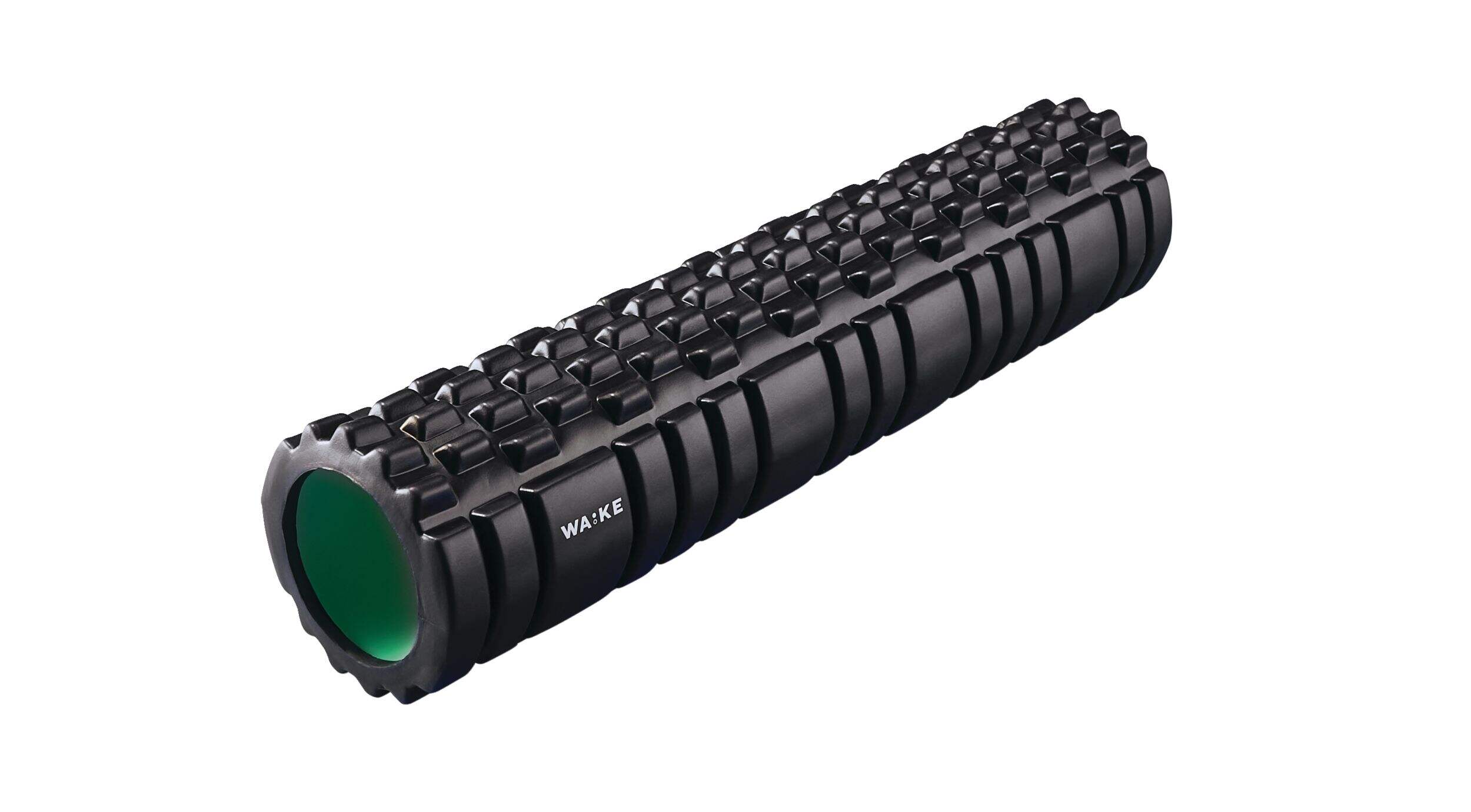 Rouleau en mousse texturé WA:KE Athletic, 24 po, noir Front_Angled_Right