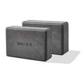 Blocs de yoga WA:KE Athletic, gris, paq. 2 Front_Angled_Left