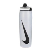 Nike Refuel Squeeze Water Bottle, BPA Free, 32-oz, Clear/Black