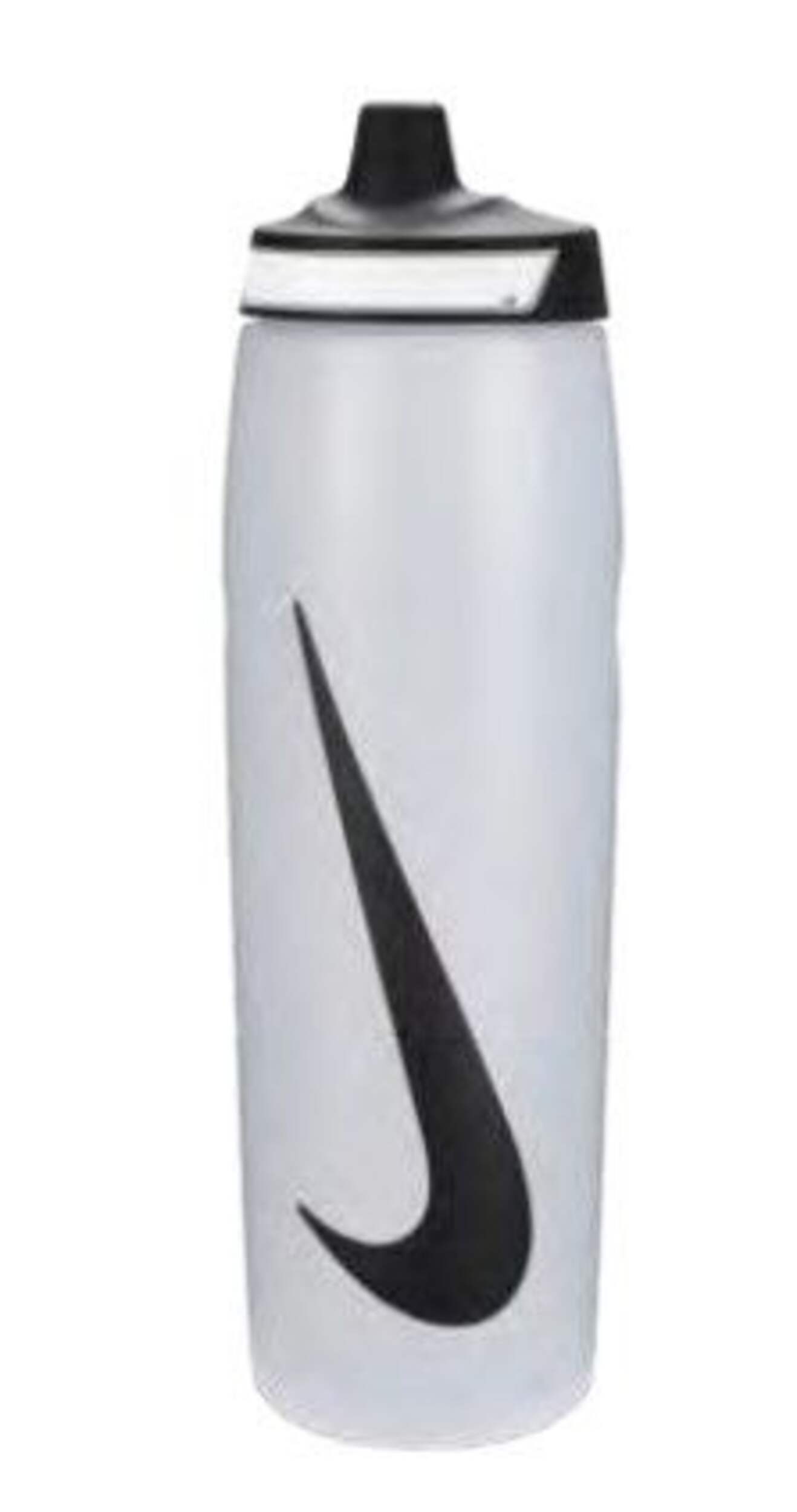 Gourde compressible Nike Refuel, sans BPA, 32 oz, transparent/noir Front_Flat