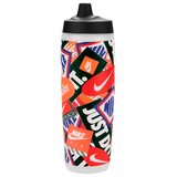 Nike Refuel 24oz Graphic Squeezable Water Bottle, Orange Front_Elevated