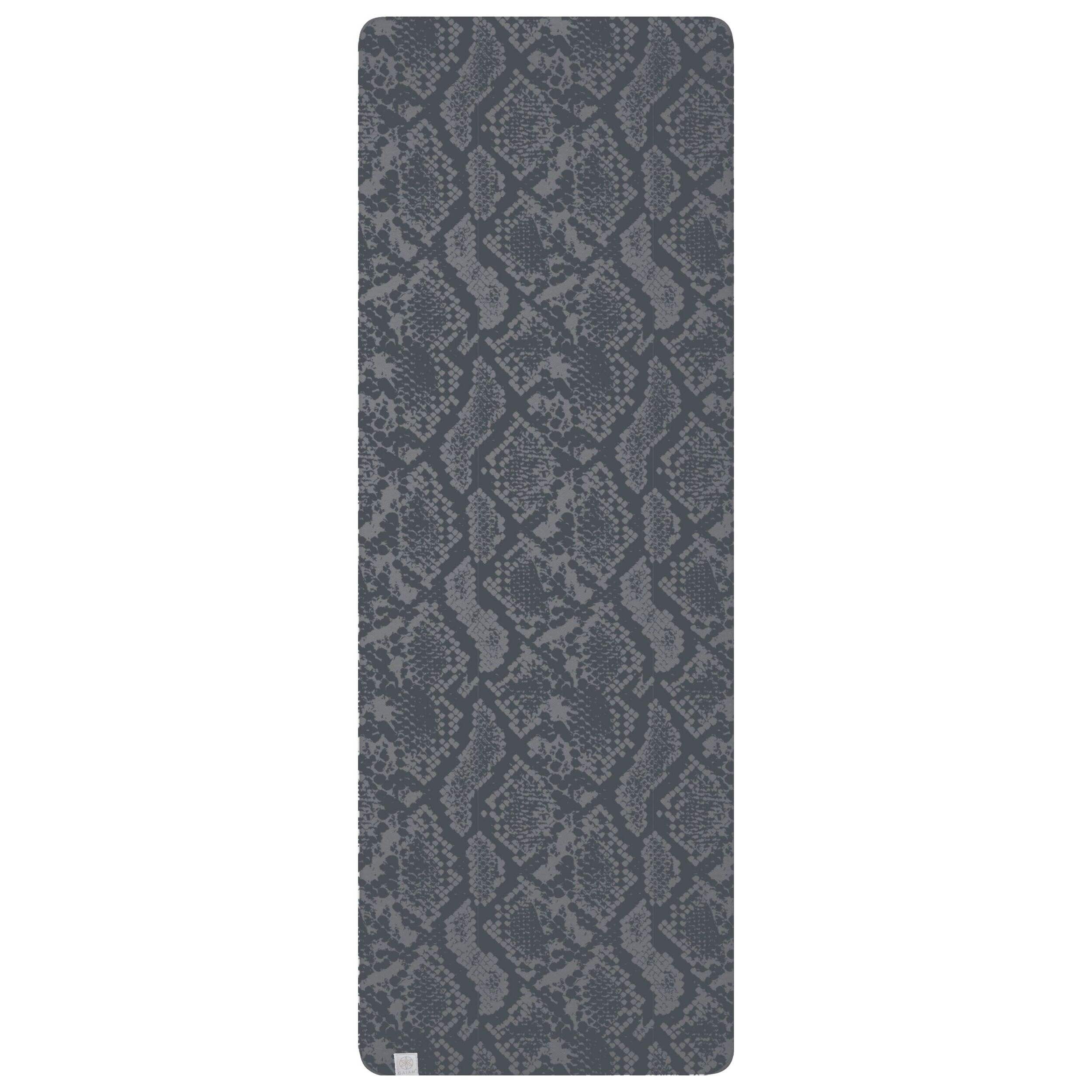 Tapis de yoga antidérapant texturé Gaiam, 6 mm, imprimé peau de serpent Overhead_Flat