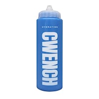 CWENCH 27oz Hydration Team Water Bottle, Blue Front_Flat