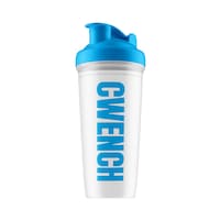 CWENCH 22oz Shaker Hydration Cup, Clear Front_Angled_Left