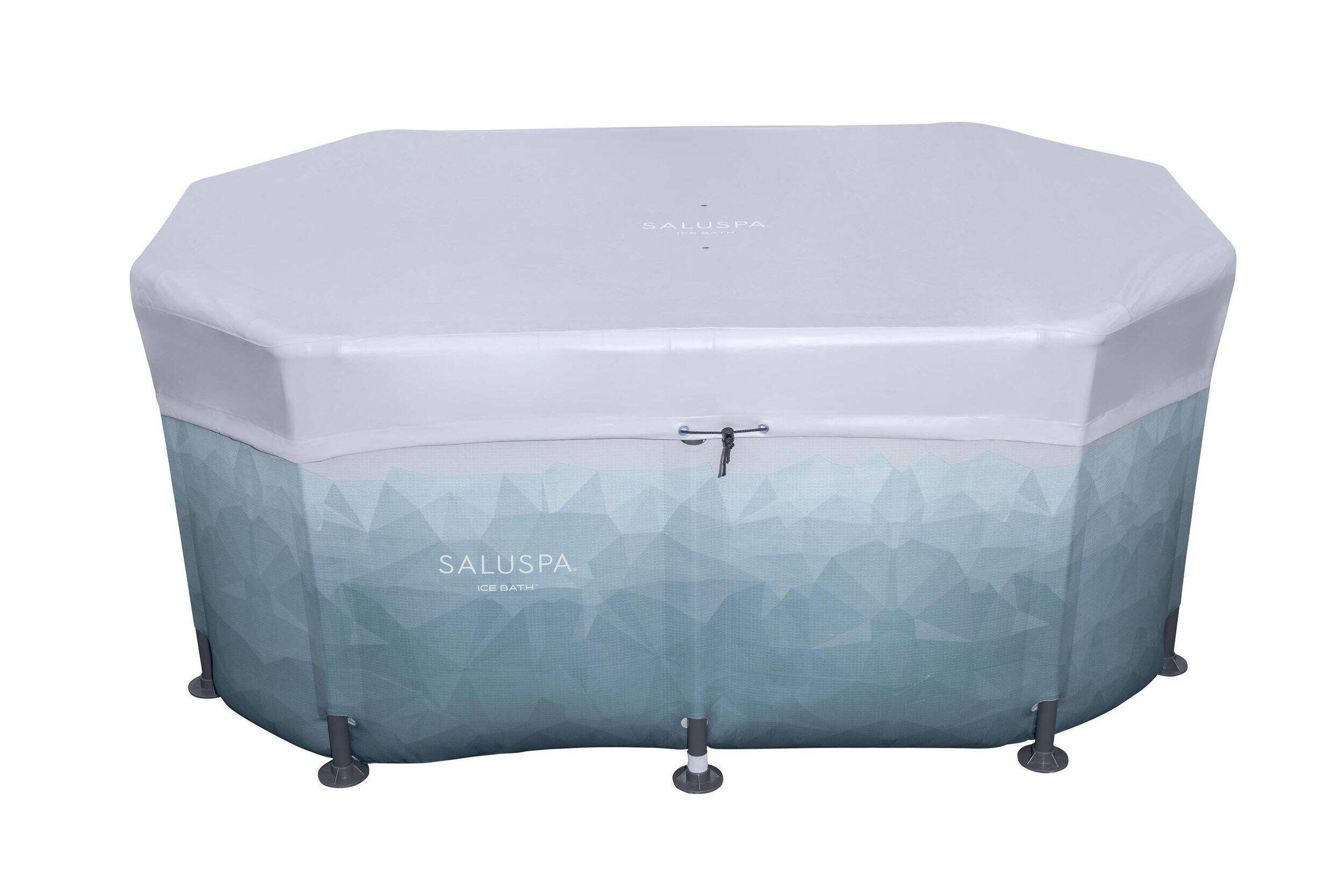 SaluSpa Glacier Dip Portable Cold Plunge Ice Bath Tub with Cover, For Athletes & Fitness Lovers, 2-Person, 59-in Front_Elevated