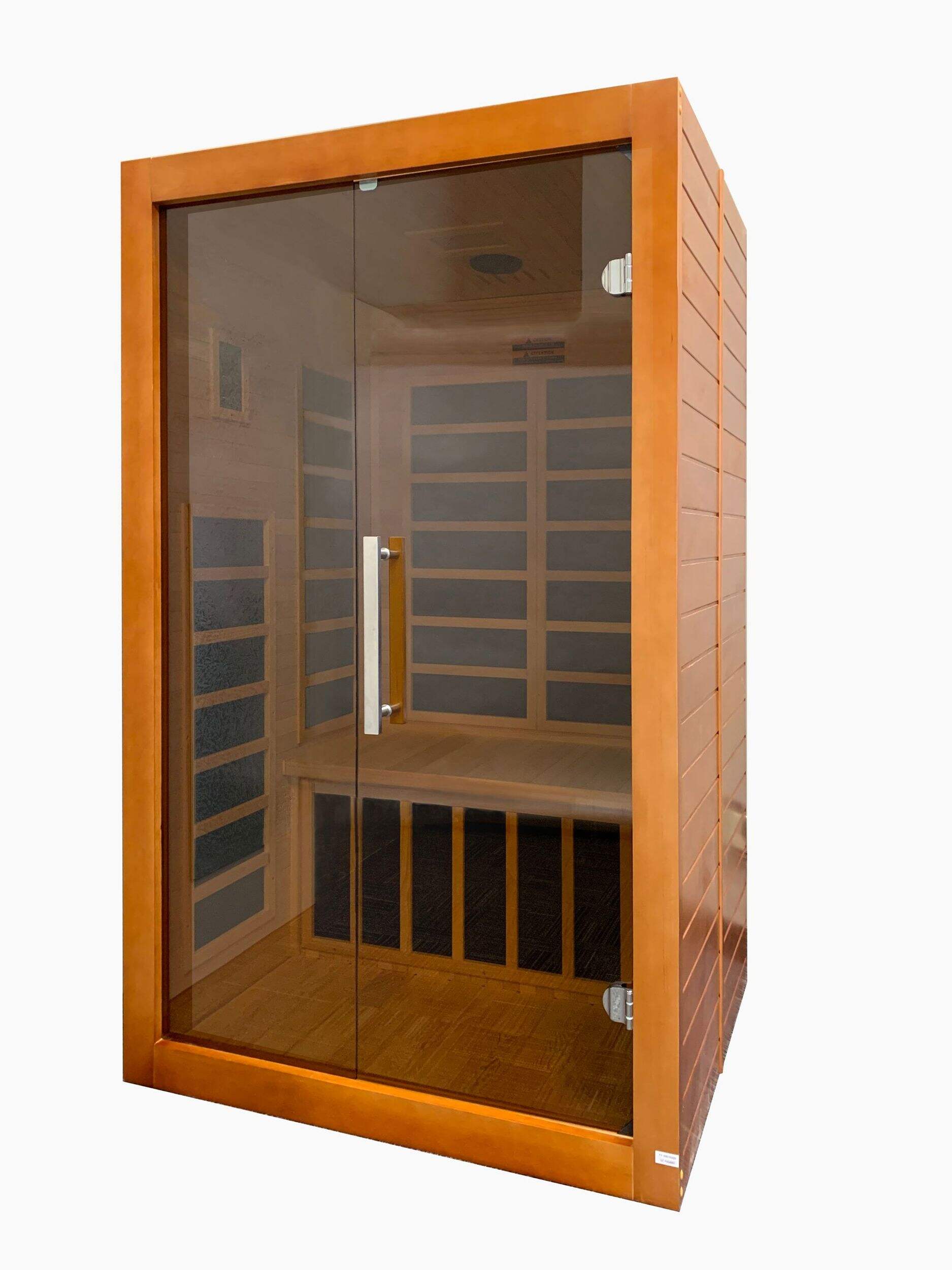 Westinghouse 1700 Hemlock Infrared Sauna with 7 Heating Panels & LED Light Therapy, 2 Person Front_Three_Fourths_Angled_Left