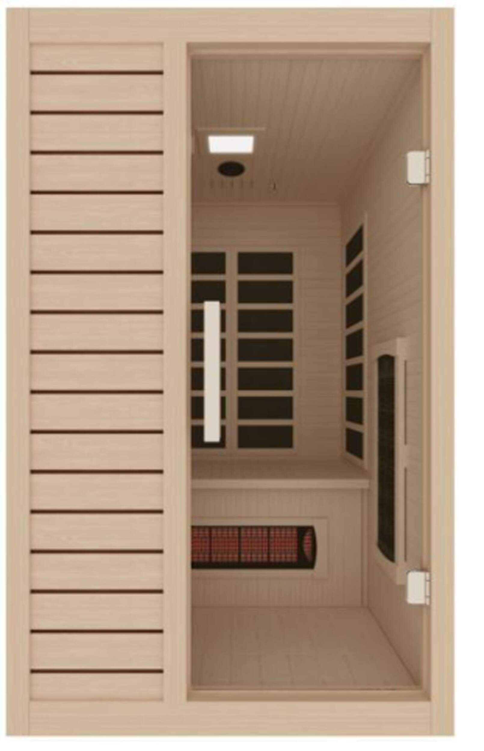 Westinghouse 2850 Hemlock Infrared Sauna with LED Light Therapy, 2 Person Front_Flat