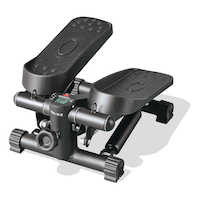 WA:KE Athletic Adjustable Hydraulic Compact Mini Stepper Machine with LCD Display Front_Angled_Left