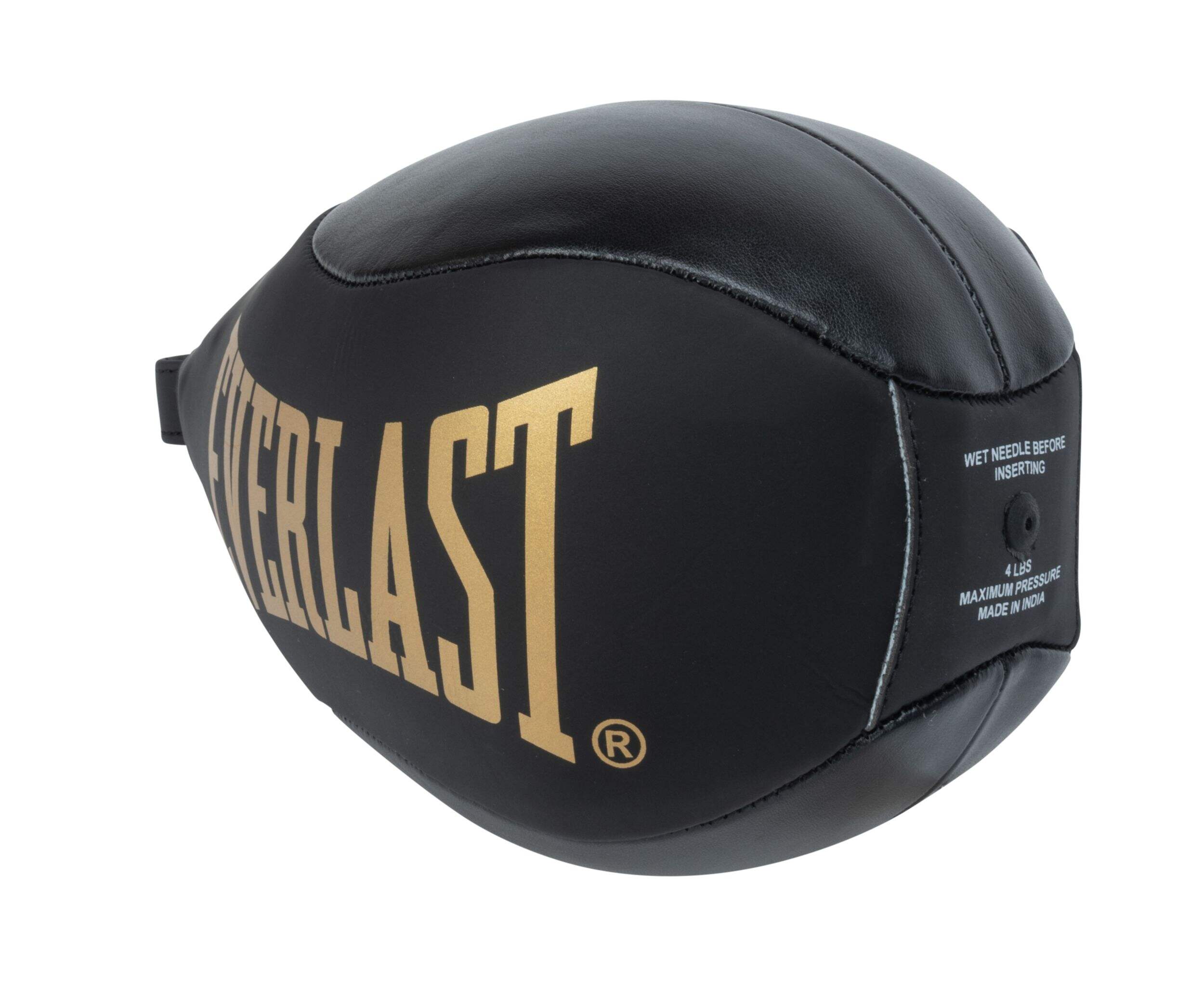 Everlast Everhide Speed Bag for Boxing, 6-in, Black Front_Three_Fourths_Angled_Left