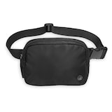 Gaiam Adjustable Running Waist Pack with Large Pocket for Essentials, Black Front_Elevated