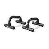 WA:KE Athletic Non-Slip Push-Up Handle Set, Black, 2-pc Front_Angled_Right
