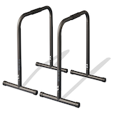 WA:KE Athletic Adjustable Dip Bar Stand Set, 2-pc Front_Angled_Right