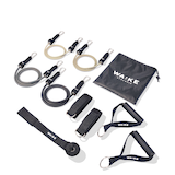 WA:KE Athletic 4-Level Lightweight Resistance Tube Set, 4-pc Front_Angled_Left