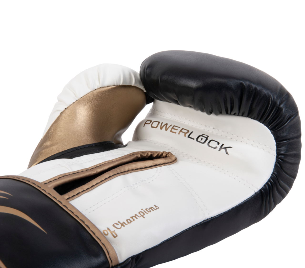 GANTS DE BOXE EVERLAST POWERLOCK NOIR/OR pour les clubs et collectivités