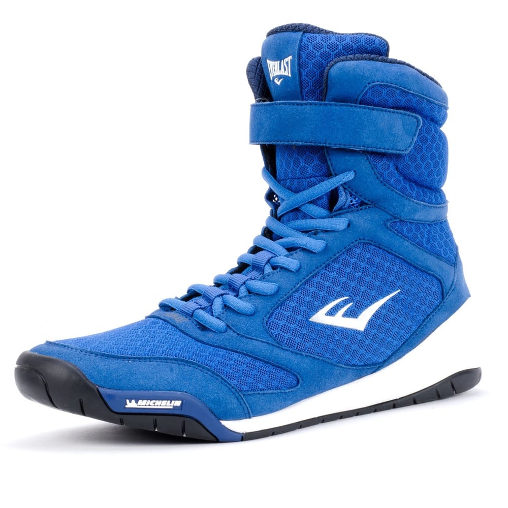 Everlast Pro Elite High Top Boxing Shoe, Blue | Canadian