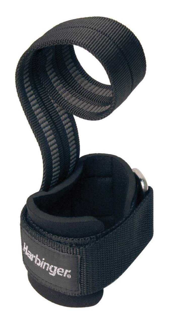 Harbinger Padded Cotton Lifting Straps with NeoTek Cushioned Wrist (Pair),  Black , 5 mm, Straps -  Canada