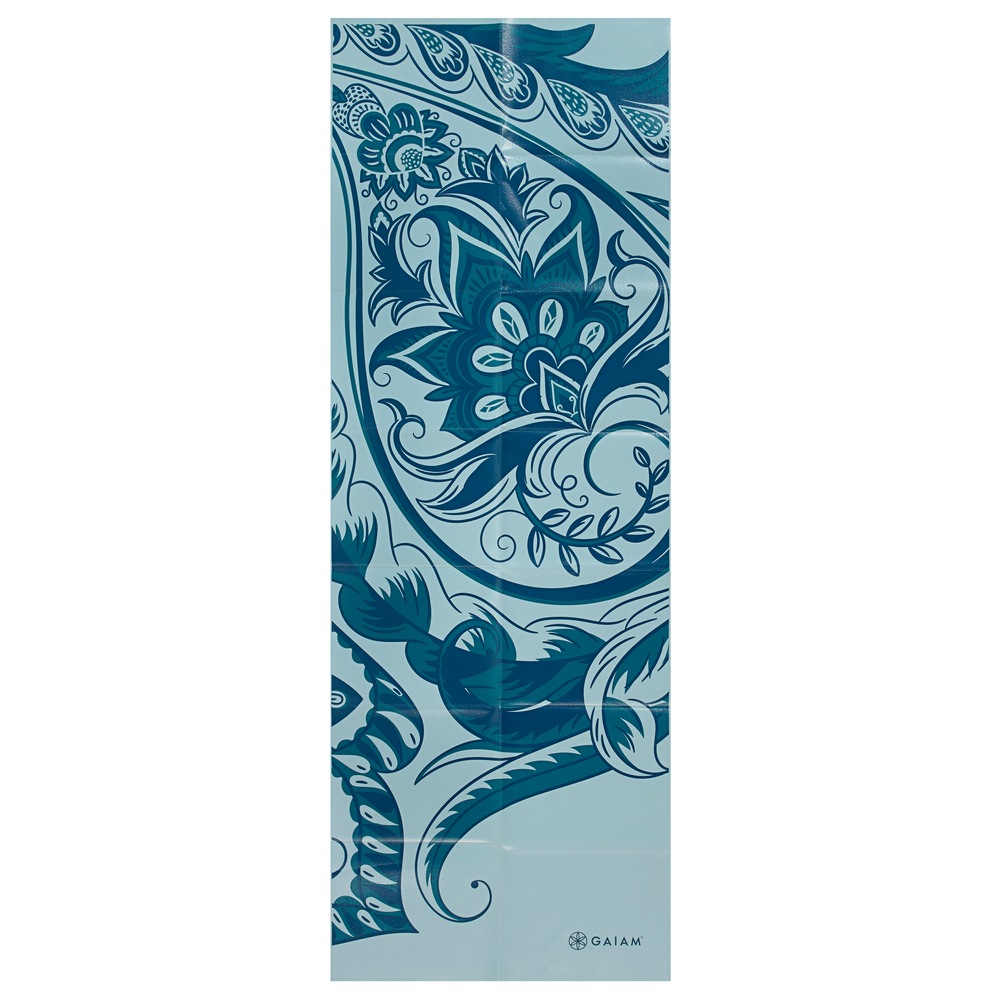Gaiam Foldable Yoga Mat with Print, Ice Paisley, 2mm Canadian Tire