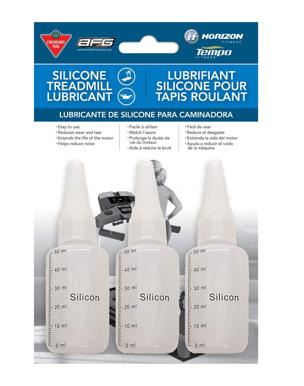Horizon Silicone Lubricant for Treadmill, 3-pack