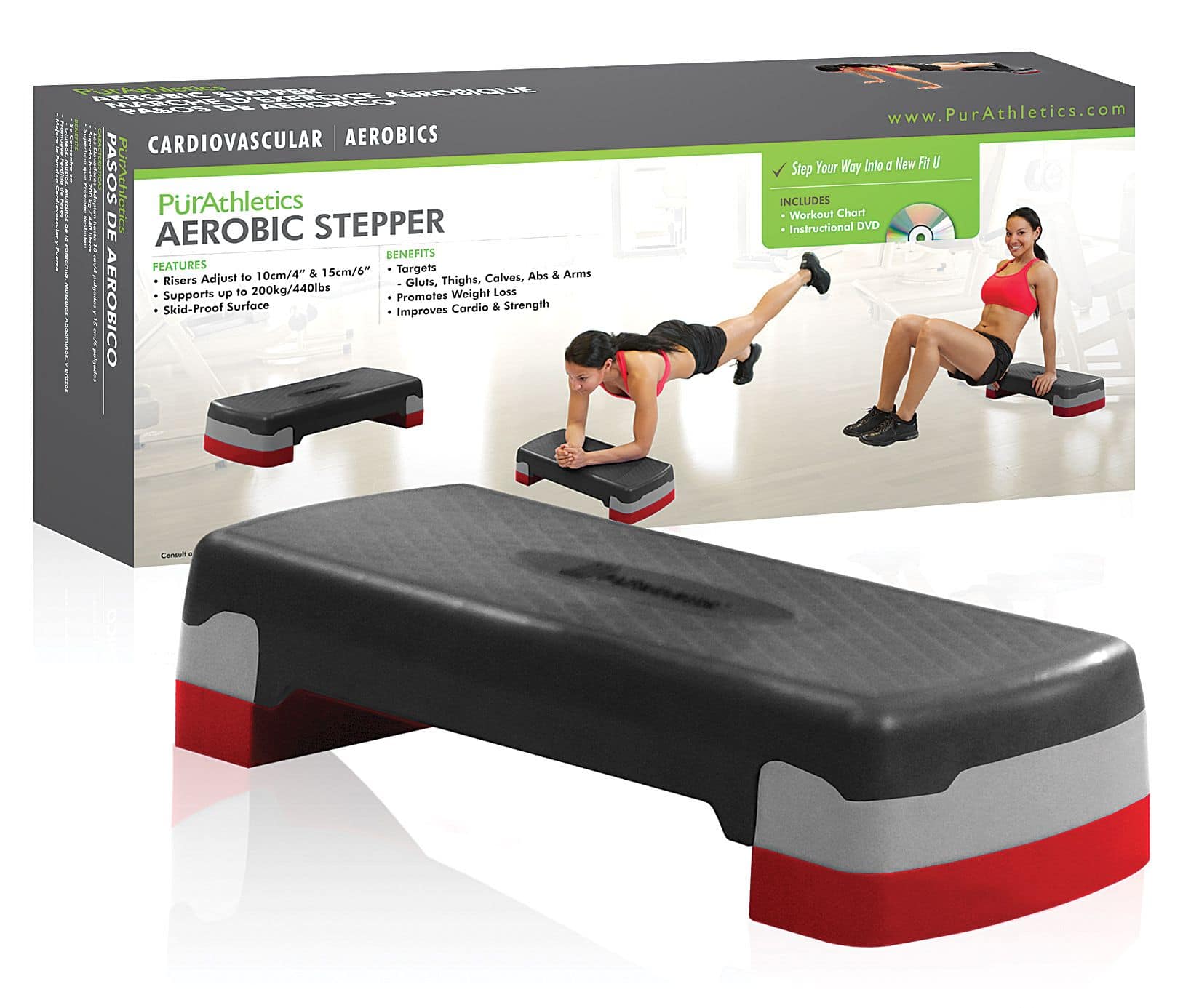 PurAthletics Stepper with DVD