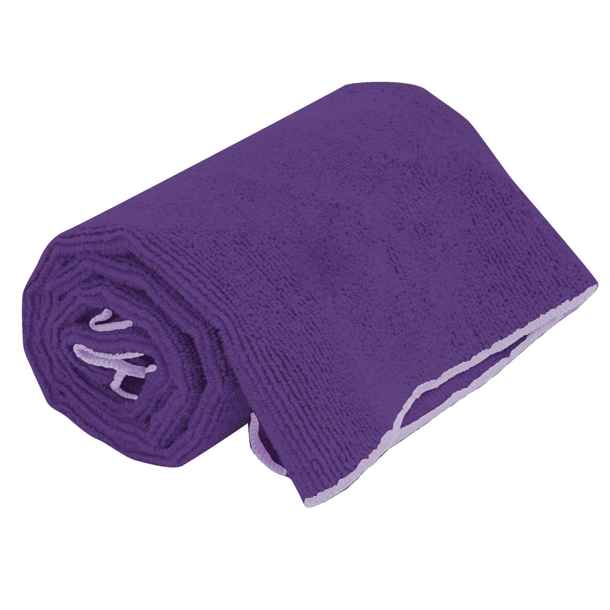 Gaiam Grippy Yoga Mat Towel Navy/Pink