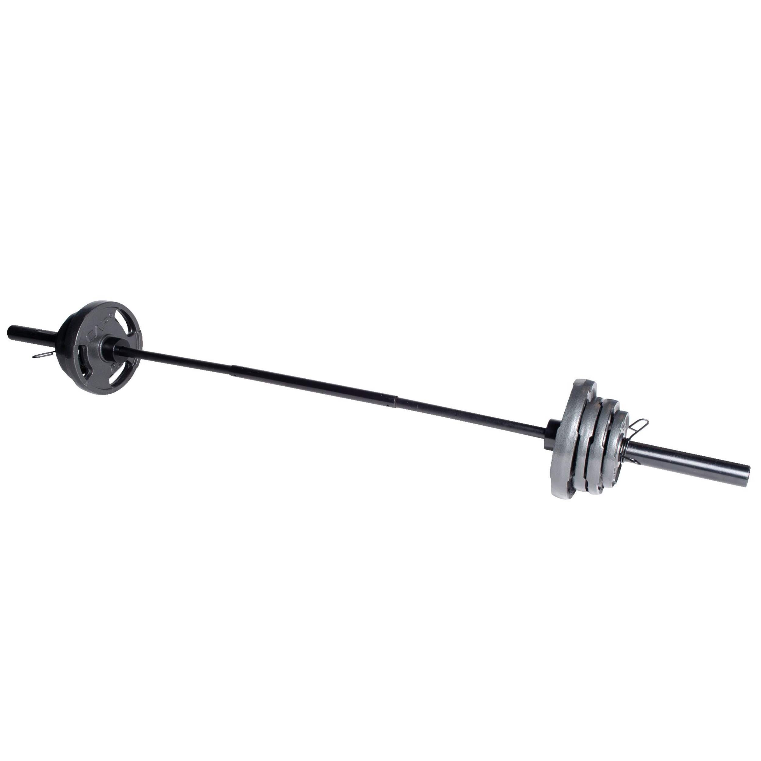 Cap Barbell Olympic Weight Set, 110-lb, 7-pc Front_Angled_Left