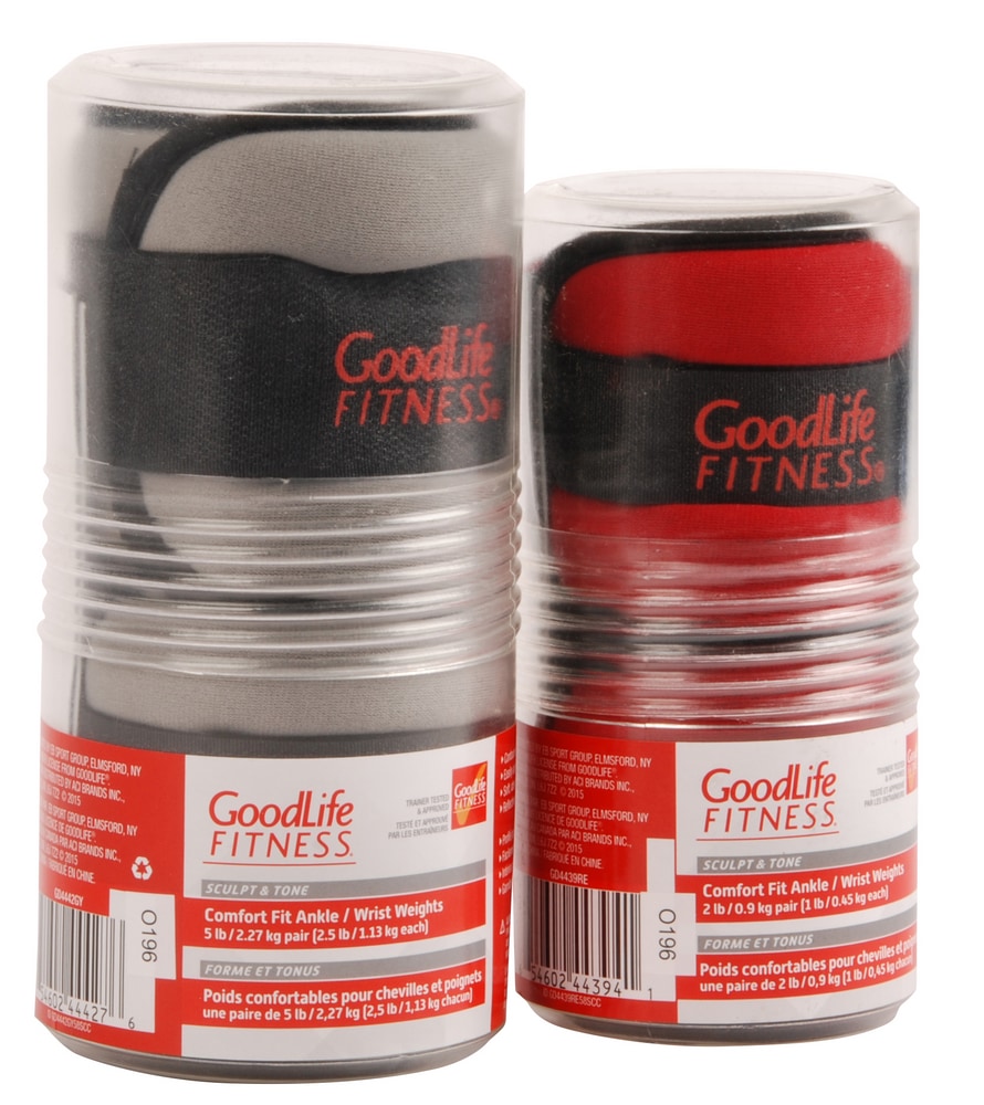 GoodLife Fitness Ankle/Wrist Weights, 2.5lb, 2pk Canadian Tire
