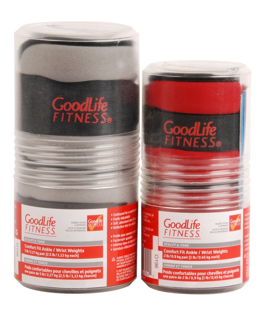 GoodLife Fitness Ankle/Wrist Weights, 2.5lb, 2pk Canadian Tire