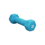 Cap Solid Neoprene Dumbbell, Single, 2-lb Front_Three_Fourths_Angled_Left