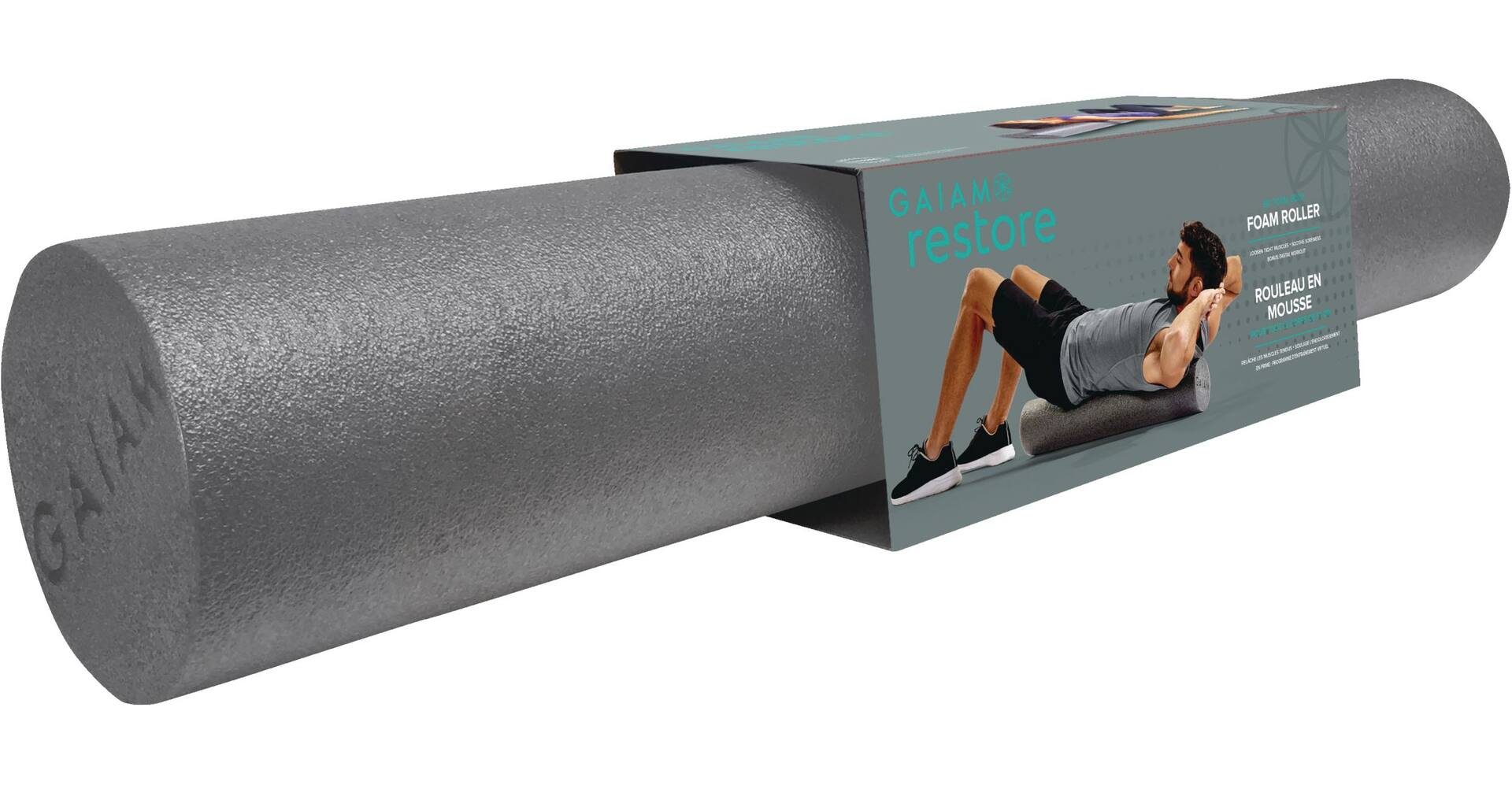 Gaiam restore best sale foam roller exercises