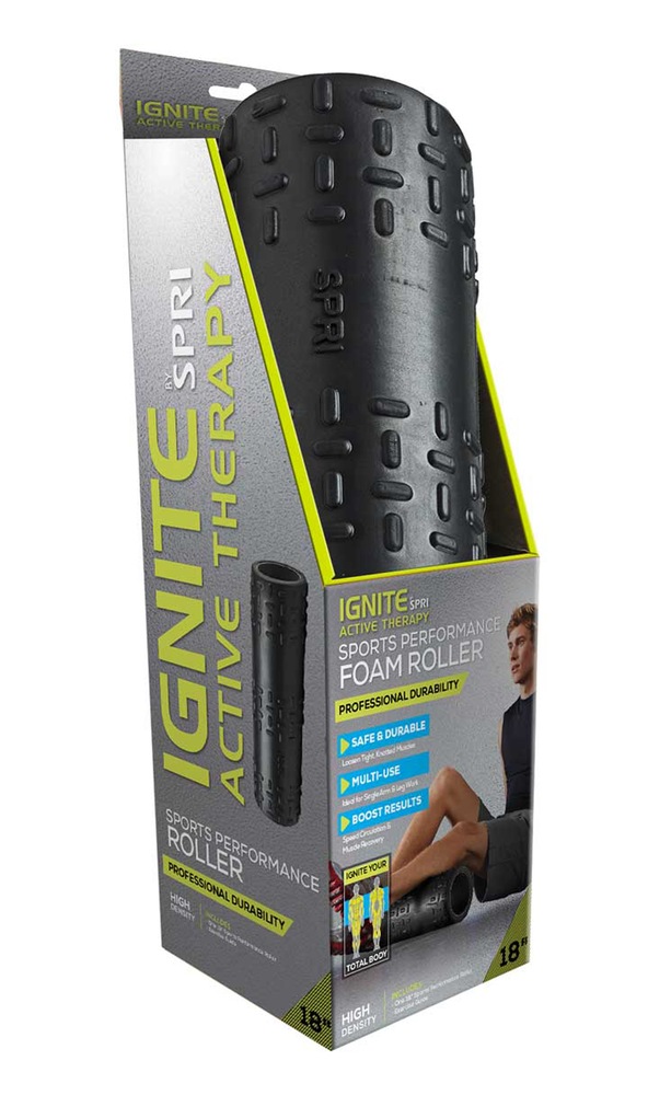 IGNITE by SPRI Active Therapy Rouleau de massage musculaire, 18 po