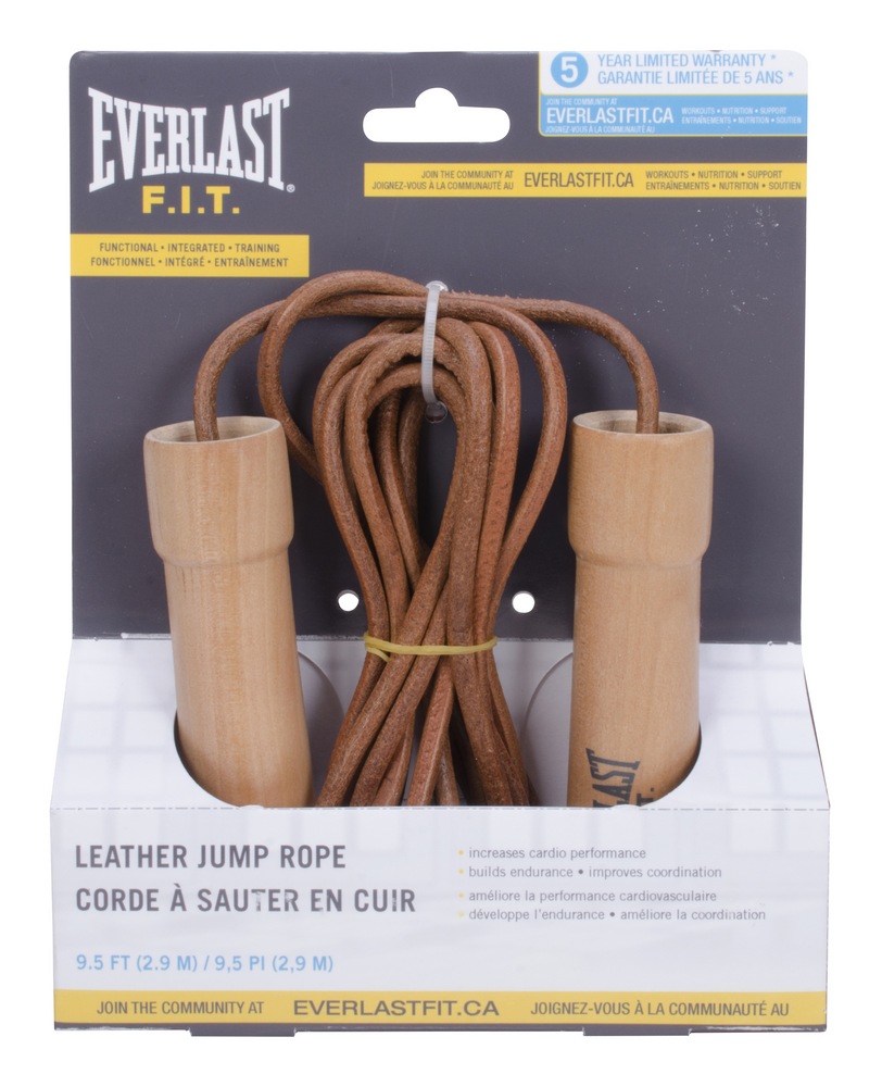 Everlast Leather Jump Rope, 9.5ft Canadian Tire