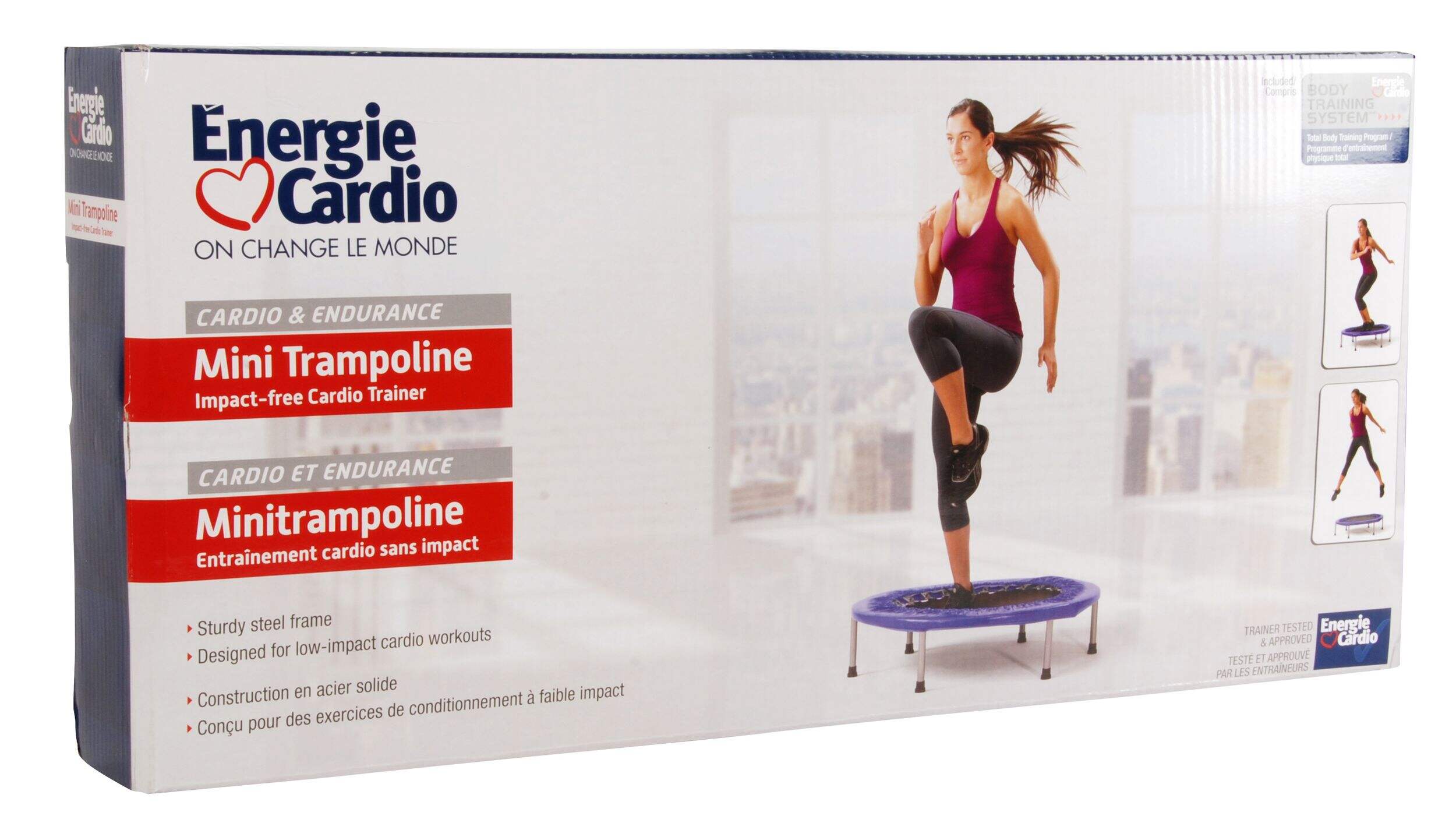 Energie Cardio Mini Trampoline Front_Angled_Right