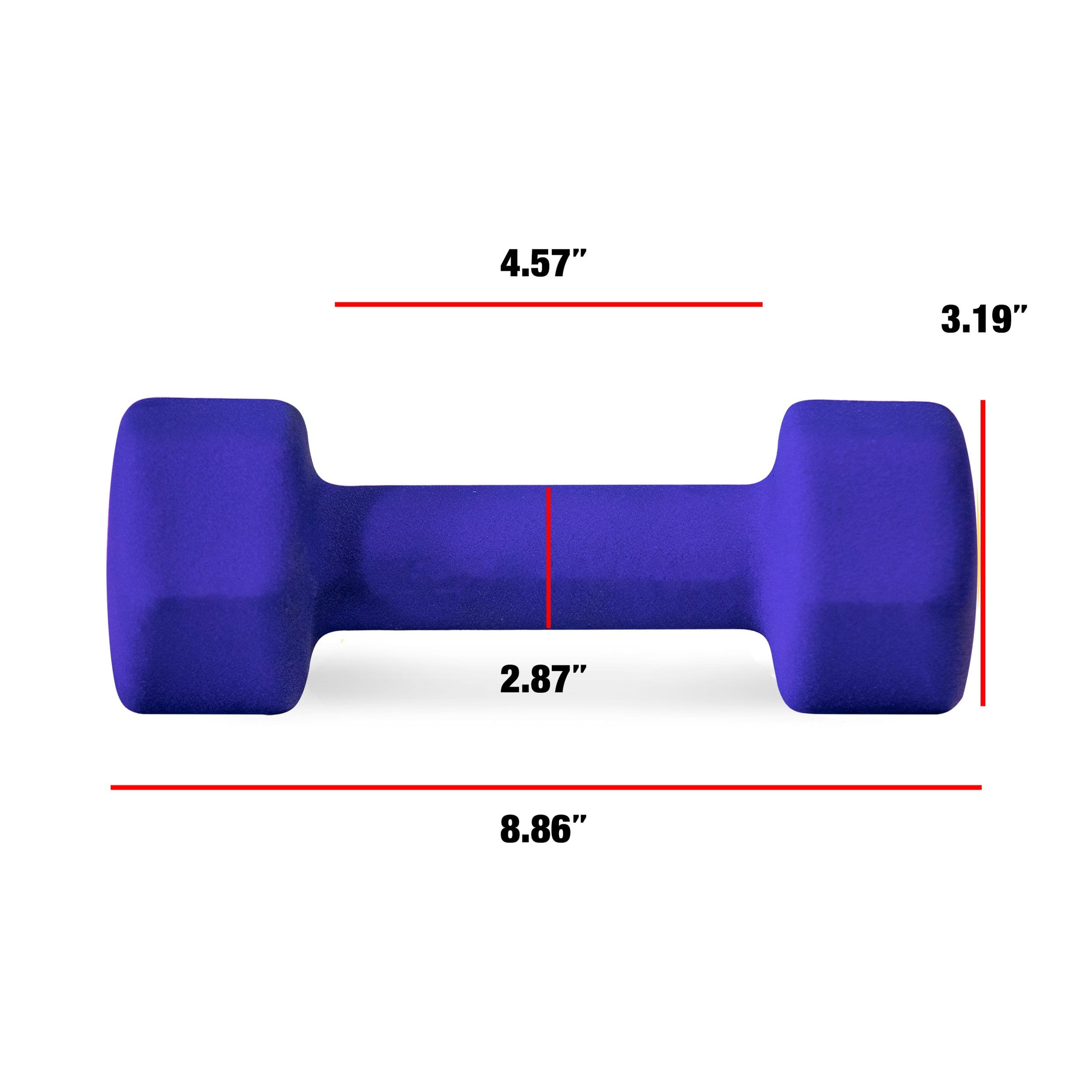 Cap Solid Neoprene Dumbbell Single 8 lb Canadian Tire