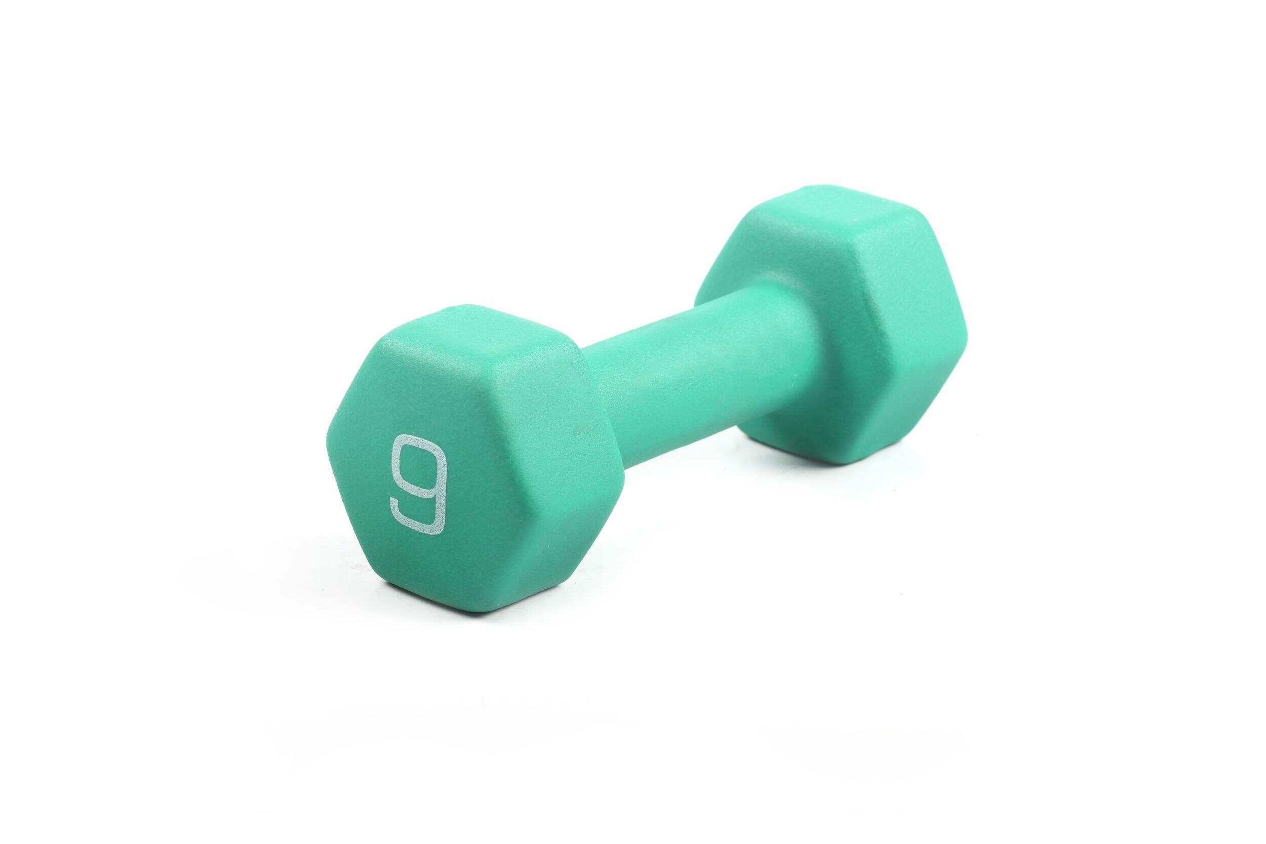 Cap Solid Neoprene Dumbbell, Single, 9-lb Front_Three_Fourths_Angled_Right