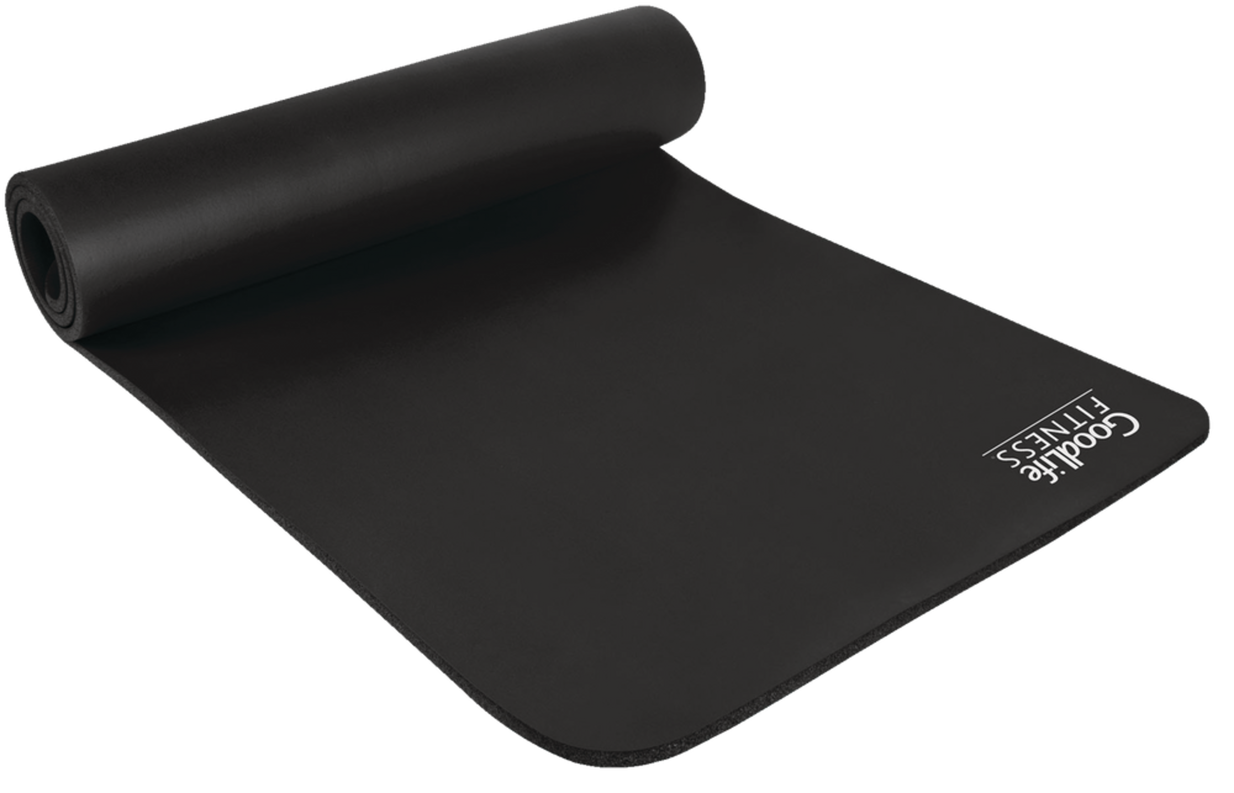 GoodLife Fitness Exercise Mat, Solid Black, 12mm Canadian Tire