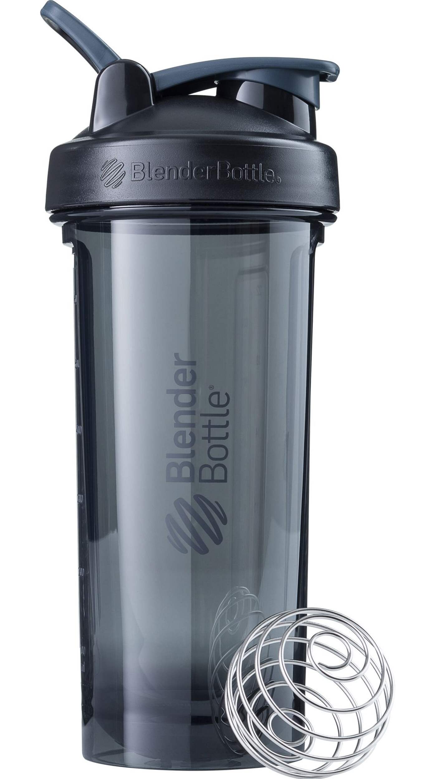 BlenderBottle Pro Shaker Bottle, Black, 28-oz Front_Flat
