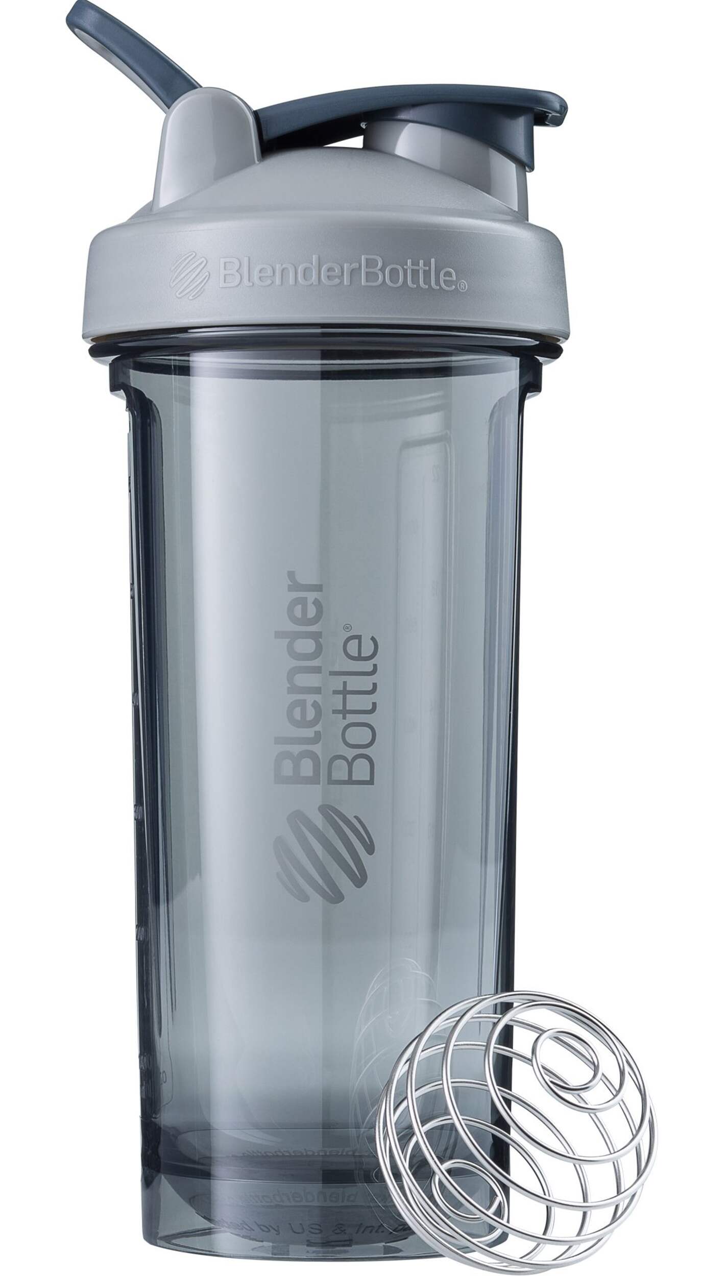 BlenderBottle Pro Shaker Bottle, Grey, 28-oz Side_Left