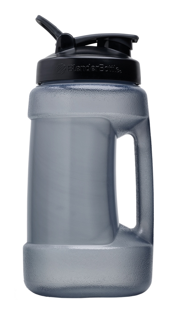BlenderBottle Koda Water Bottle with Finger Carrying Loop, Black, 2.2L