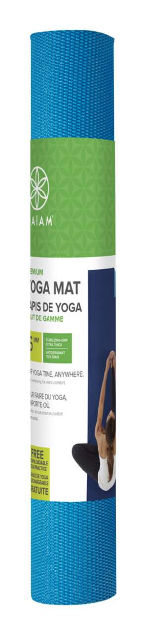 Gaiam Premium Reversible 6 mm Peaceful Waters Yoga Mat