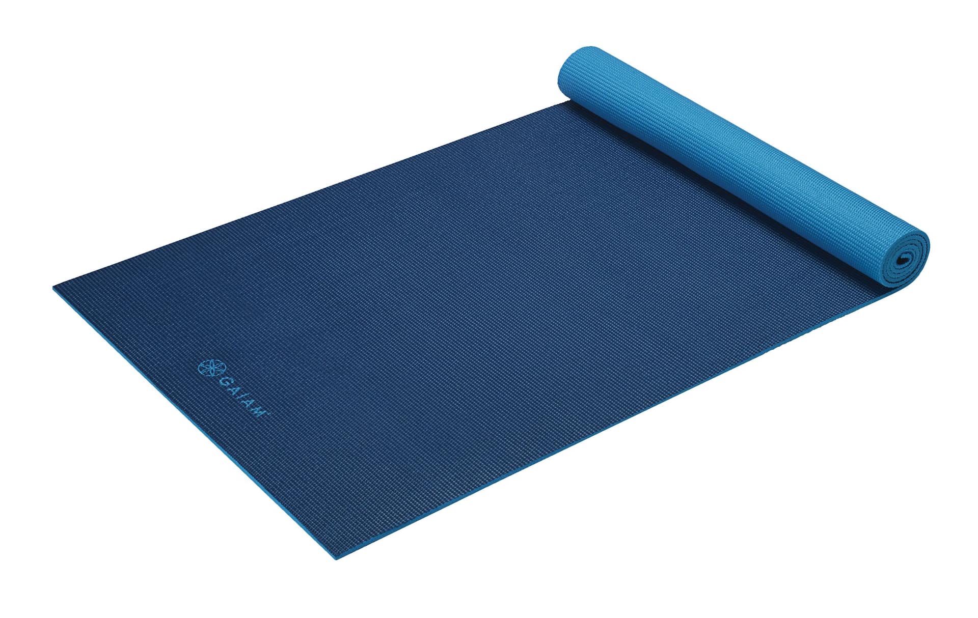Gaiam Premium Print Yoga Mat 5MM Stabilizing Grip - Extra Thick 68 x 24  Gray