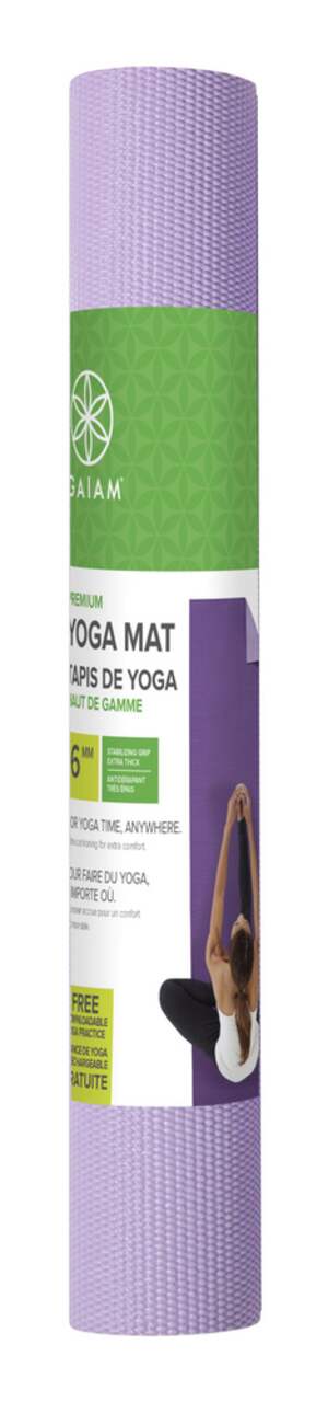 Gaiam Thirsty Yoga Mat Towel (Smokey Purple), Mat Towels -  Canada