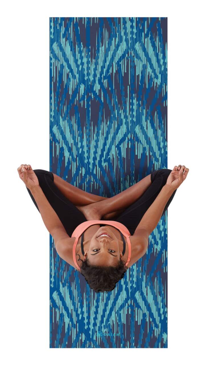 Gaiam Premium Reversible Yoga Mat, Divine Impressions, 6mm 