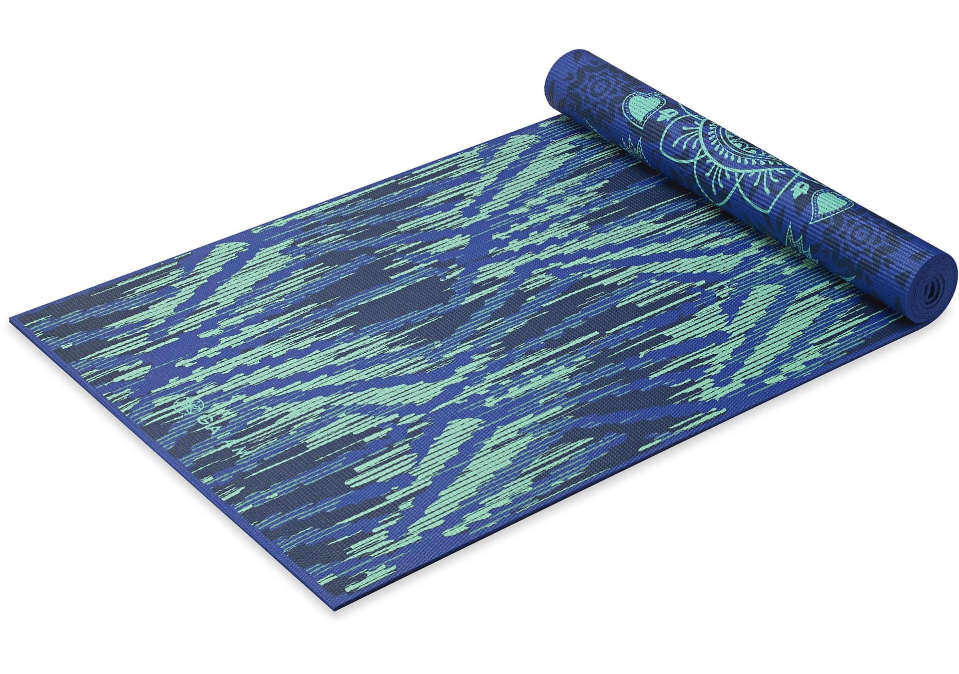 Gaiam Reversible Printed Yoga Mat, 6mm, Latex-Free, Non-Slip