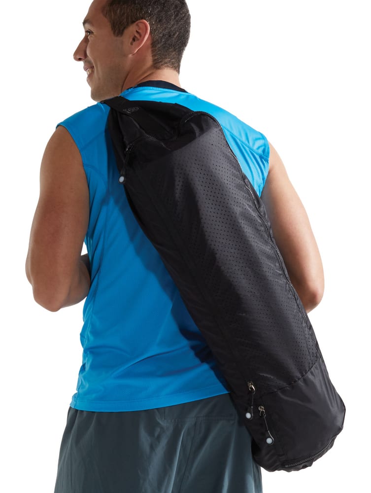 Evolve/Gaiam Tapis de Yoga Sac; noir; sangle réglable poches et fermeture éclair 